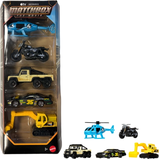 Mattel Matchbox The Movie Set mit 5 vom Film inspirierten Fahrzeugen