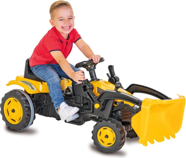 Trettraktor mit Frontlader JAMARA strong bull, gelb