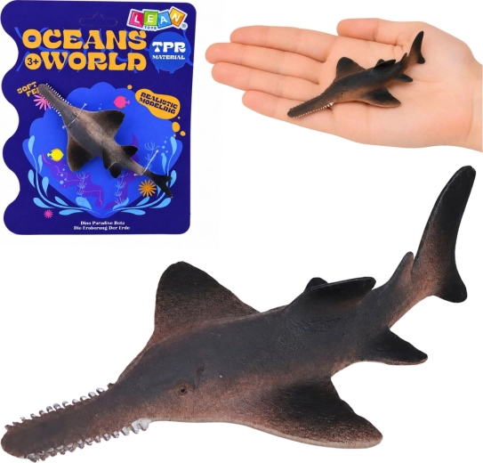 Realistische Gummi-Figur eines Schwertfischs 15 cm