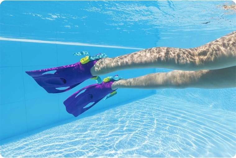 Verstellbare Flossen für schnelleres Vorankommen