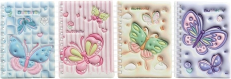 Notizbuch mit Schmetterlingsmotiv