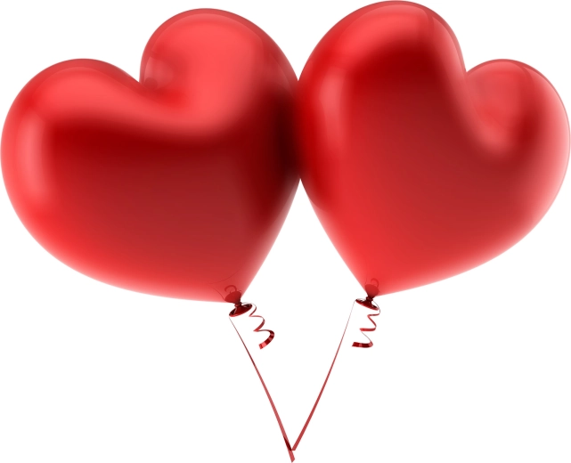 Herzförmiger Ballon - 1 Stück
