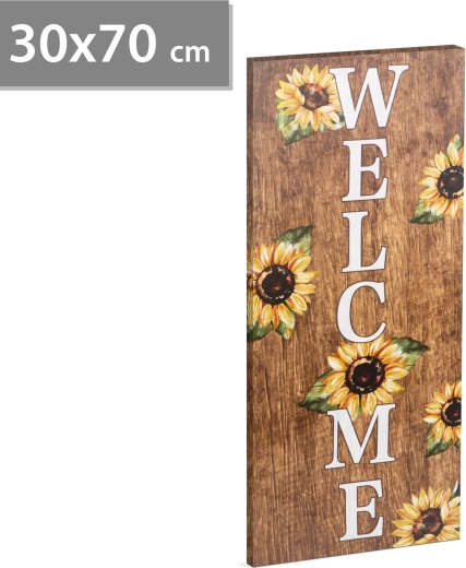 LED-Bild „Welcome“ mit Wandaufhängung