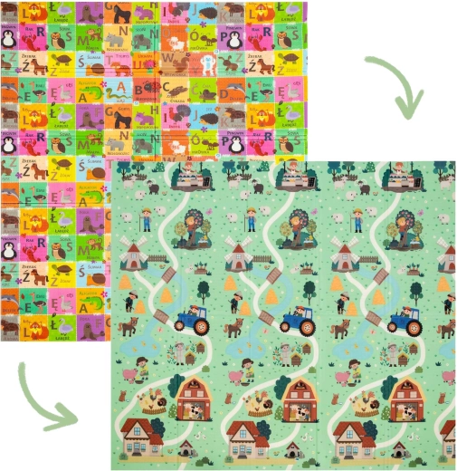 Zwei verspielte Seiten zum Lernen und Spaßhaben