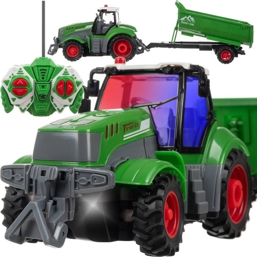 Ferngesteuerter Kruzzel-Traktor mit Anhänger