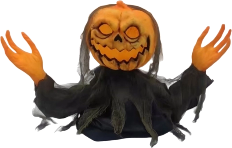 Halloween-Dekoration Kürbis-Dame 89 cm