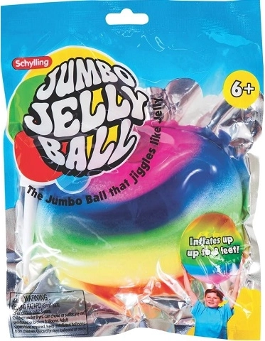 Jumbo Jelly-Ball Regenbogen mit Pumpe