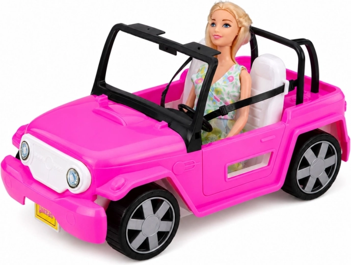 Rosa Cabriolet für stilvolles Reisen