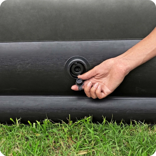 Schnelles Aufpumpen und einfaches Verstauen