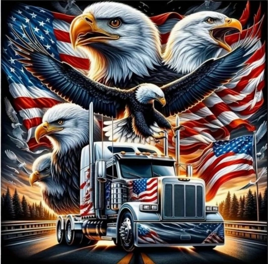 Norimpex Diamantmalerei Amerikanischer Truck 30 × 40 cm