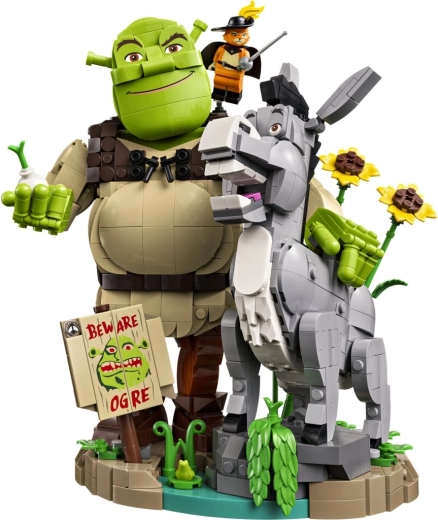 Ikonisches Figuren-Trio aus dem Film Shrek