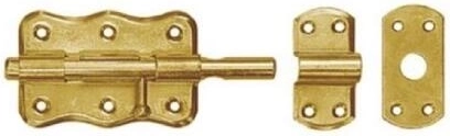 Riegel mit rundem Schieber 100 × 60 mm, Chrom