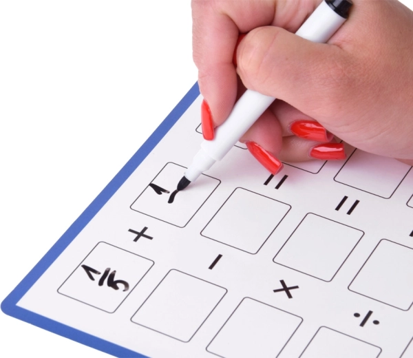 Tafel und Marker für eigene Beispiele