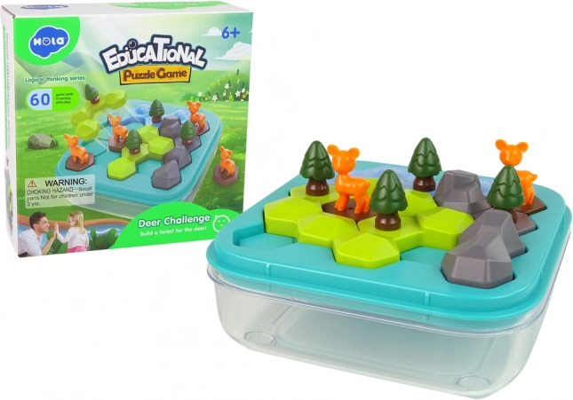 Bildungsspiel Puzzle Waldtiere