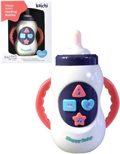 Babyfläschchen-Spielzeug mit Licht und Sound, batteriebetrieben - 1 Stück