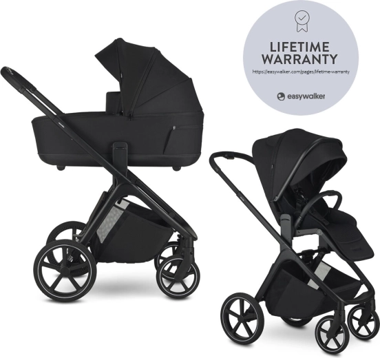 Easywalker Kombikinderwagen Zoey Pure Black