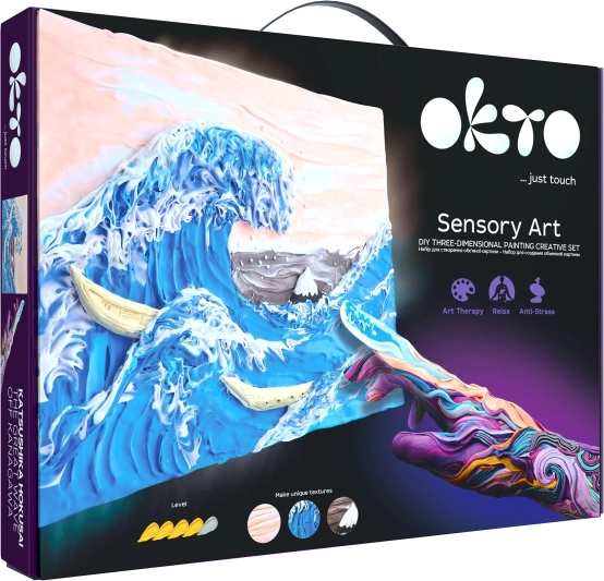 Okto Sensoty Art Kunstset Die Große Welle vor Kanagawa 30 × 40 cm