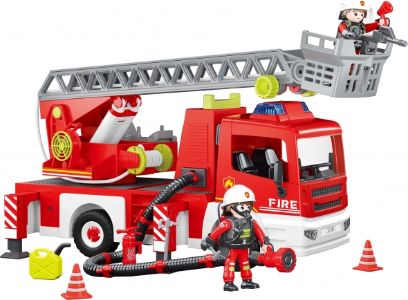 Feuerwehrauto mit ausziehbarer Leiter Bausatz