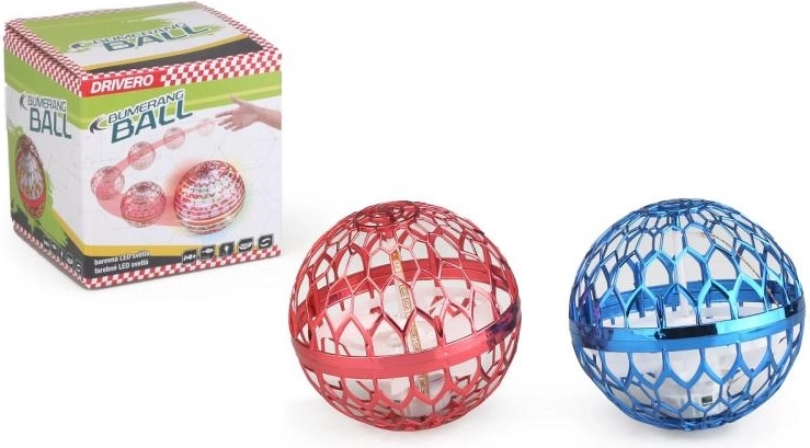 Boomerang-Ball mit LED, rot