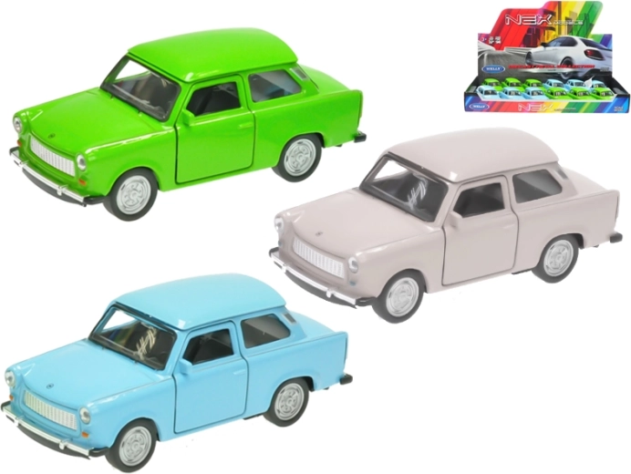 Metallmodellauto Trabant 601 1:36 Welly mit zu öffnenden Türen