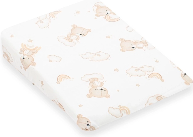 Bezug für Kinderkeilkissen – New Baby BASIC 30×37 cm, beiger Teddybär