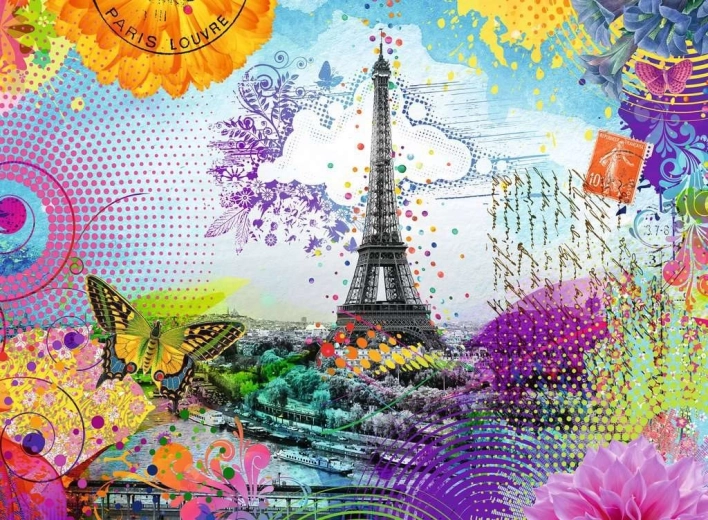Puzzle Postkarte aus Paris 500 Teile von Ravensburger