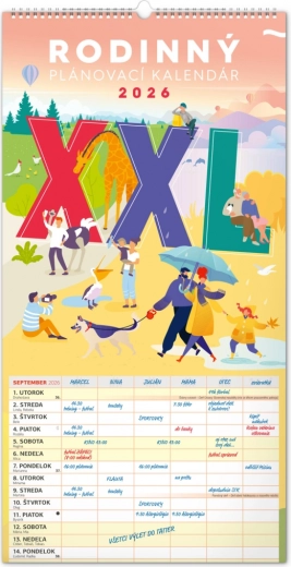 Wandkalender Familienplaner XXL 2026