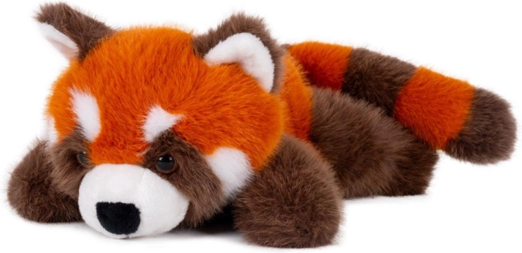 Liegender roter Panda aus Plüsch, 37 cm