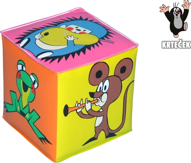 Quietschwürfel KLEINER MAULWURF Kunststoff 7 × 7 cm