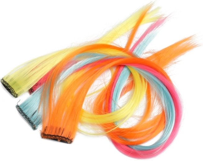 Auffällige bunte Strähnen