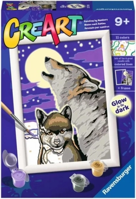 CreArt Mystical Wolves – Malen nach Zahlen