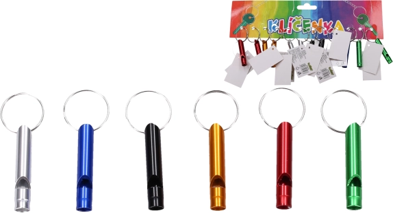 Bunte Schlüsselanhänger Pfeife