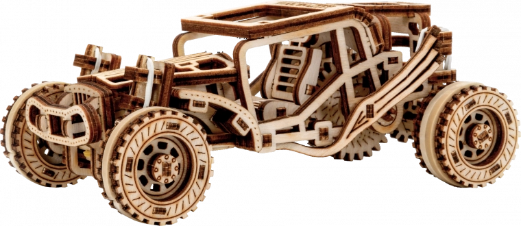 Holz-3D-Puzzle WOODEN CITY Buggy – mechanisches Modell 1:32