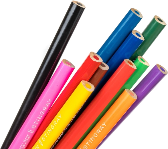 12 kräftige Farben im praktischen Set