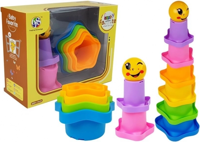 Kinder Turm-Stapelspiel Sternchen
