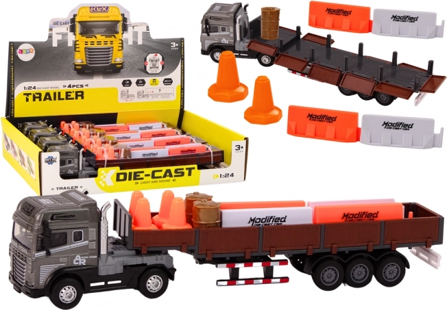 LKW-Modell mit Anhänger 1:24 mit Funktionen