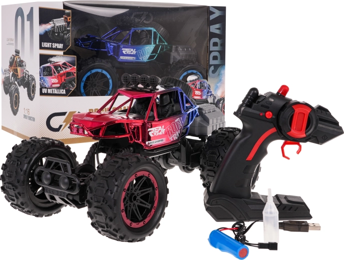 RC Crawler REAL ROCK mit Rauchfunktion 1:16 – Rot