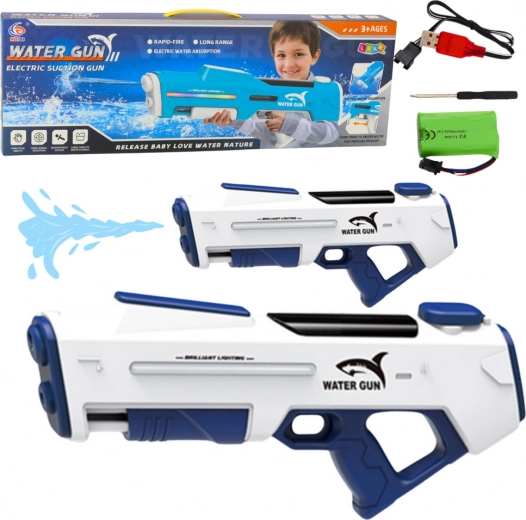 Elektrische Wasserpistole 61cm weiß
