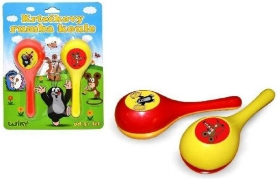 Maulwurf Rumba Kugeln für Kinder 2 Stk Plastik