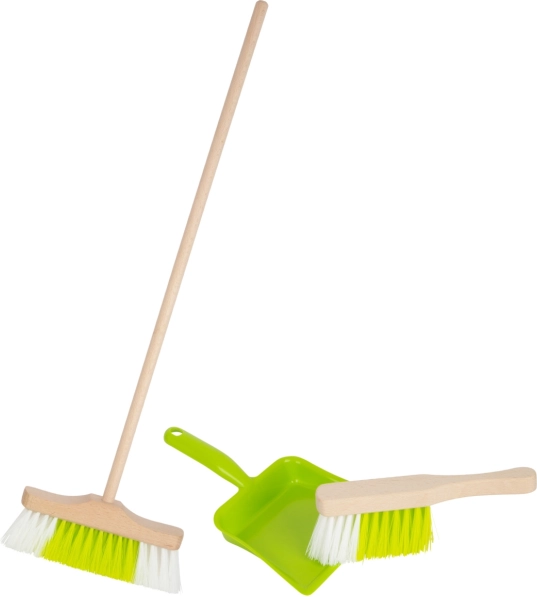 Small Foot Kinder-Besen-Set mit Besen, Handfeger und Kehrschaufel