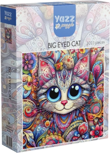 YAZZ Puzzle Katze mit großen Augen (1023 Teile)