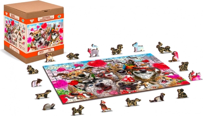 Holzpuzzle Partyzeit 2-in-1