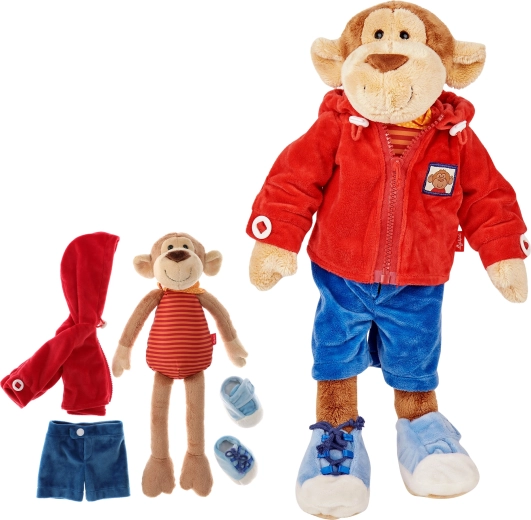 Sigikid Plüschäffchen zum Anziehenlernen 43 cm