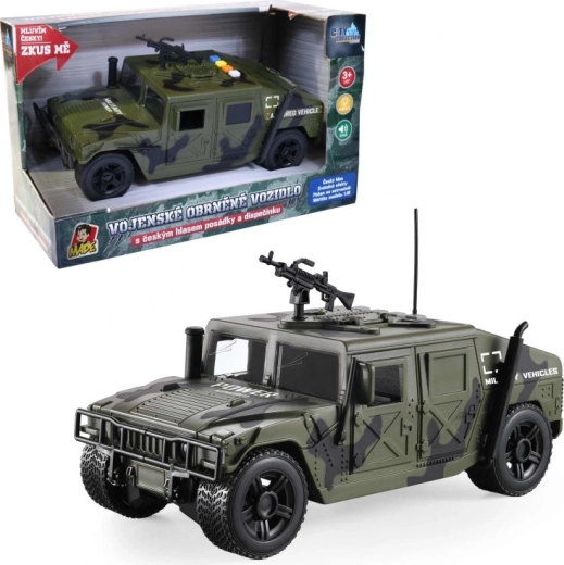 Militärfahrzeug mit Licht und tschechischer Sprachausgabe 24 cm