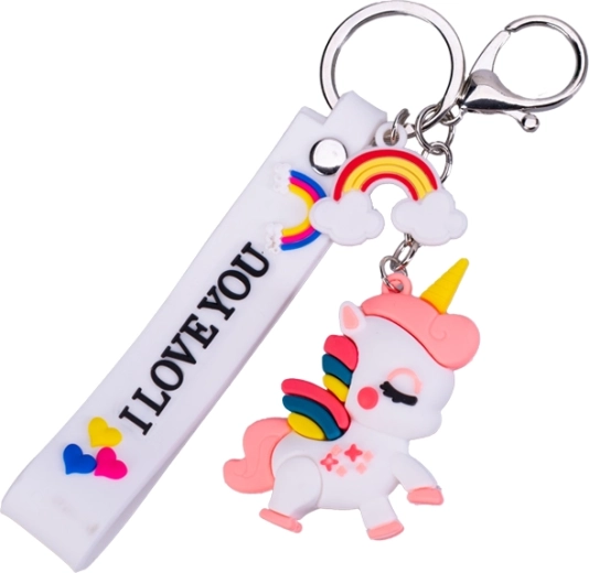Niedliches Einhorn mit Regenbogendetails