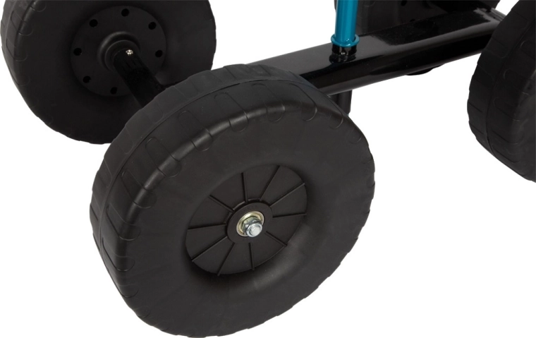 Große Räder und stabiler Sitz