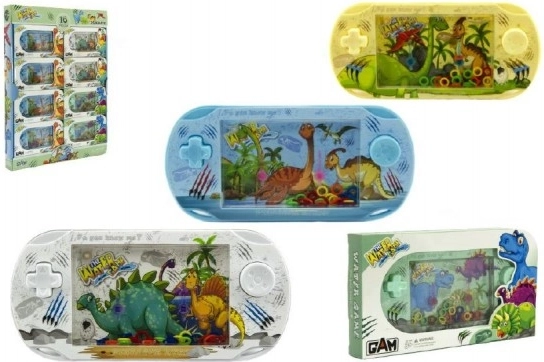 Wasser-Handheld-Spiel mit Dinosauriern – Kunststoff-Ringwurfspiel 18 cm