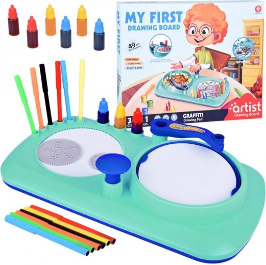 Kreatives Kinderzeichentablett 3in1 Spirograph