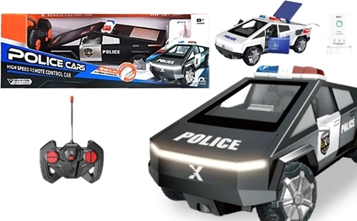 Futuristisches Polizeiauto mit Fernbedienung