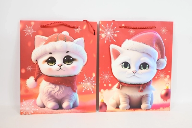 Geschenktüte mit festlichem Motiv, Größe M